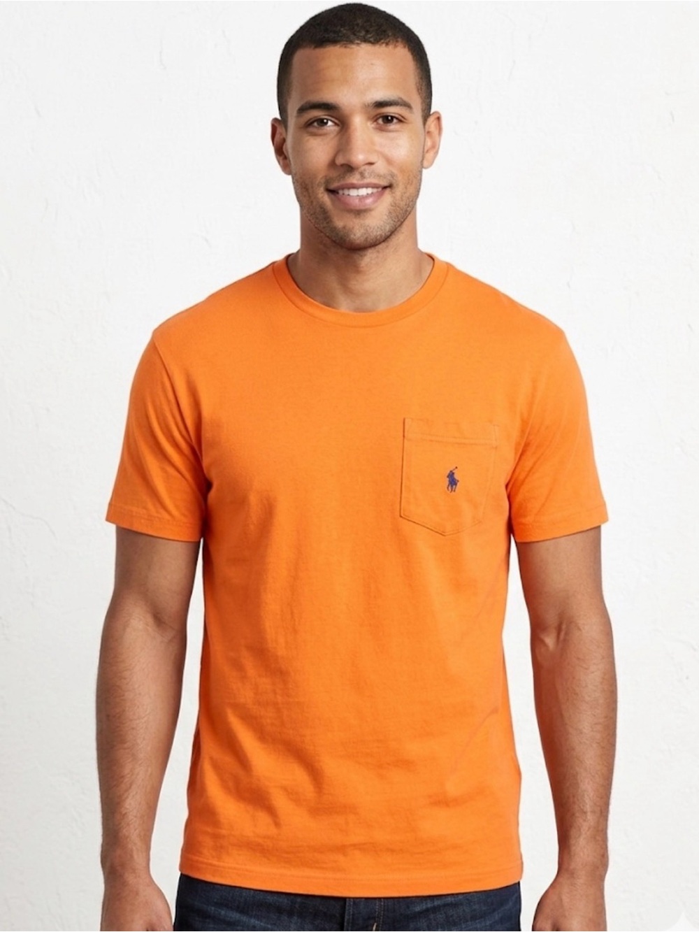 Polo Ralph Lauren Men’s Short Sleeve Pocket Orange T Shirt Small S